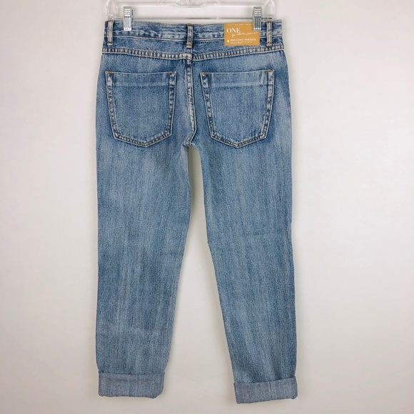 One Teaspoon Destroyed Awesome Baggies Roll Jeans 24 - Picture 6 of 8